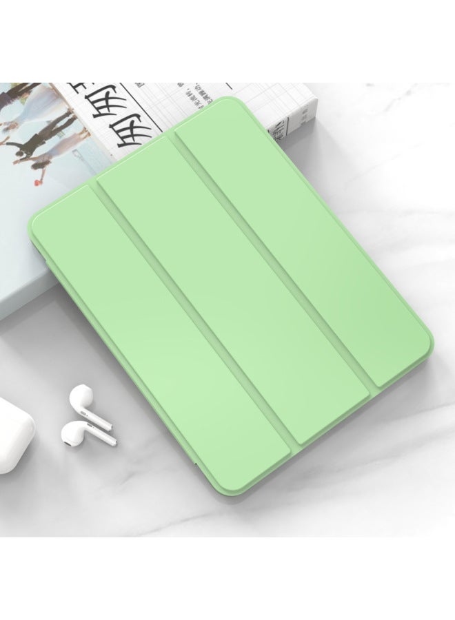 Ipad Pro11 Inch Protective Case 12.9pro Silicone Anti-drop Case Air5 Translucent Case 9.7 Pen Slot Protective Case-Color:Light Green/Light Green-Applicable Model:pro11 2021/2022